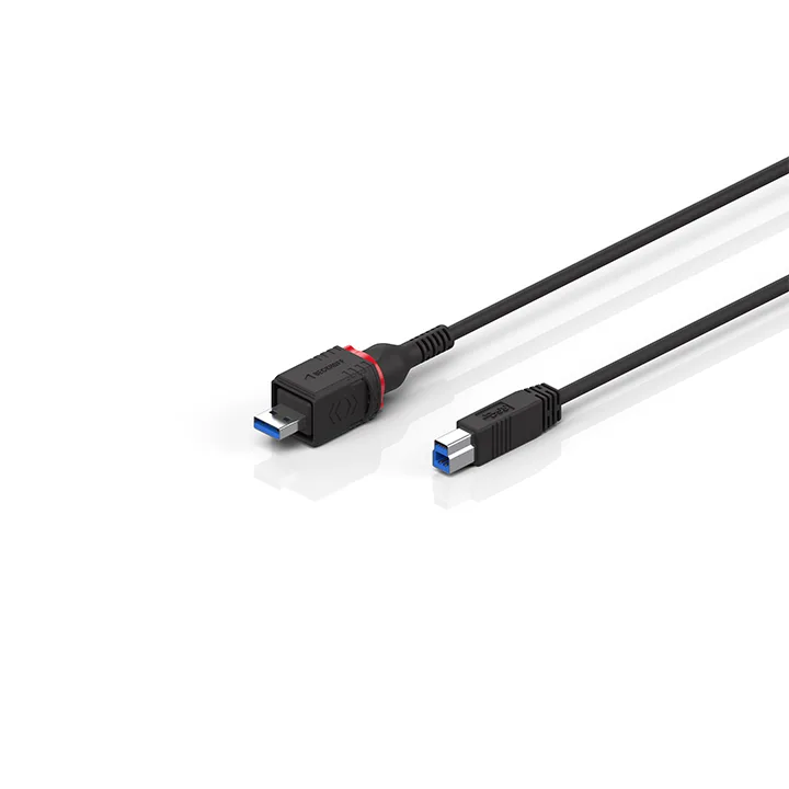 Beckhoff C9900-K939, -K940 USB cable, shielded, PVC, fixed installation, black