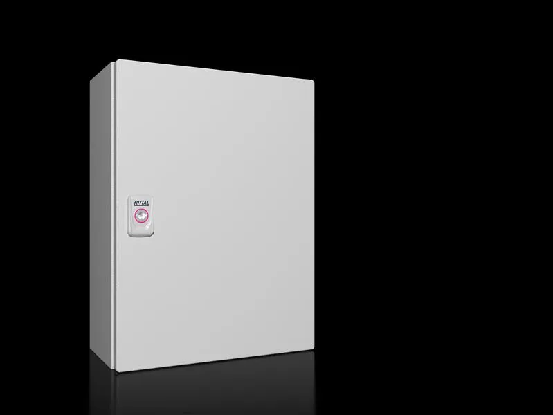 Rittal KX 1577.000 KX E-Box, GYD: 300x400x155 mm, çelik sac, montaj plakalı, kapılı
