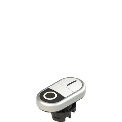 Pizzato E2 1PDRL9AAAA Double lower flush pushbutton, with marking