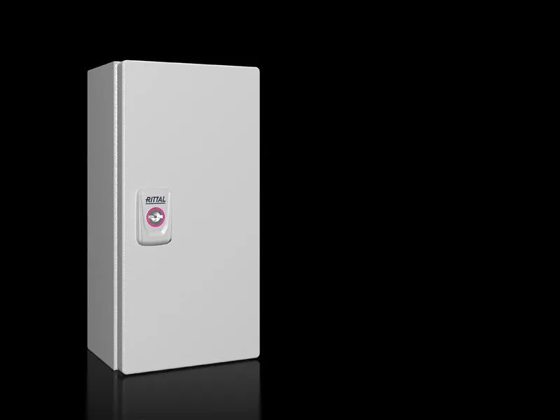 Rittal KX 1548.000 KX E-Box, GYD: 150x300x120 mm, çelik sac, montaj plakalı, kapılı