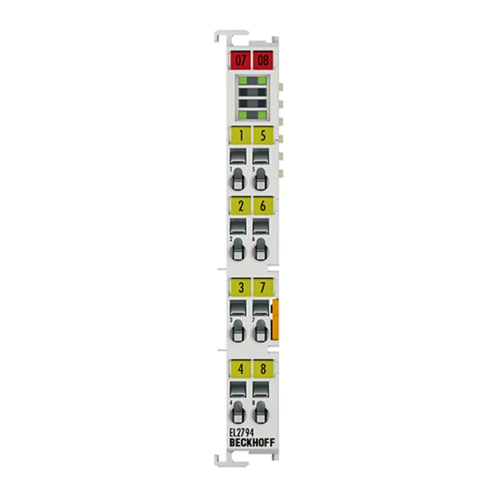 Beckhoff EL2794 EtherCAT Terminal, 4-channel solid state relay output, 30 V AC, 48 V DC, 2 A, potential-free
