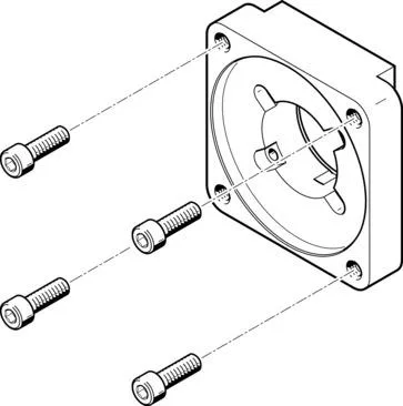 Festo EAMF-A-48A-100A Motor flanşı
