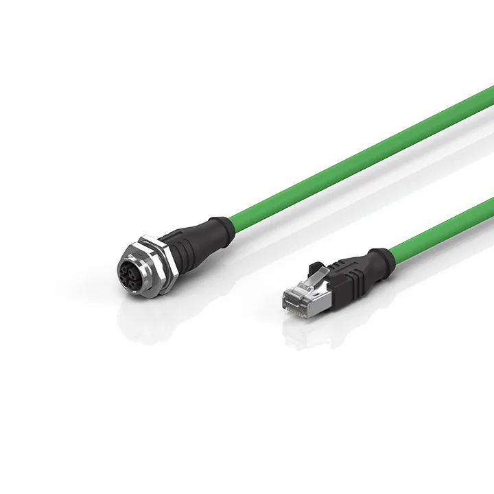 Beckhoff ZK1096-8891-0xxx Industrial Ethernet/EtherCAT G/G10 cable, Cat6/Cat6A, PUR, 4 x 2 x AWG26, fixed installation
