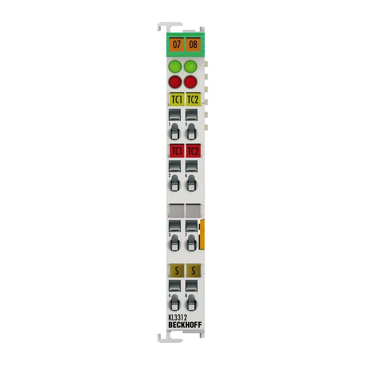 Beckhoff KL3312 Bus Terminal, 2-channel analog input, temperature, thermocouple, 16 bit