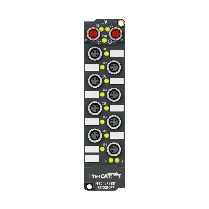 Beckhoff EPP2028-0001 EtherCAT P Box, 8-channel digital output, 24 V DC, 2 A, M8