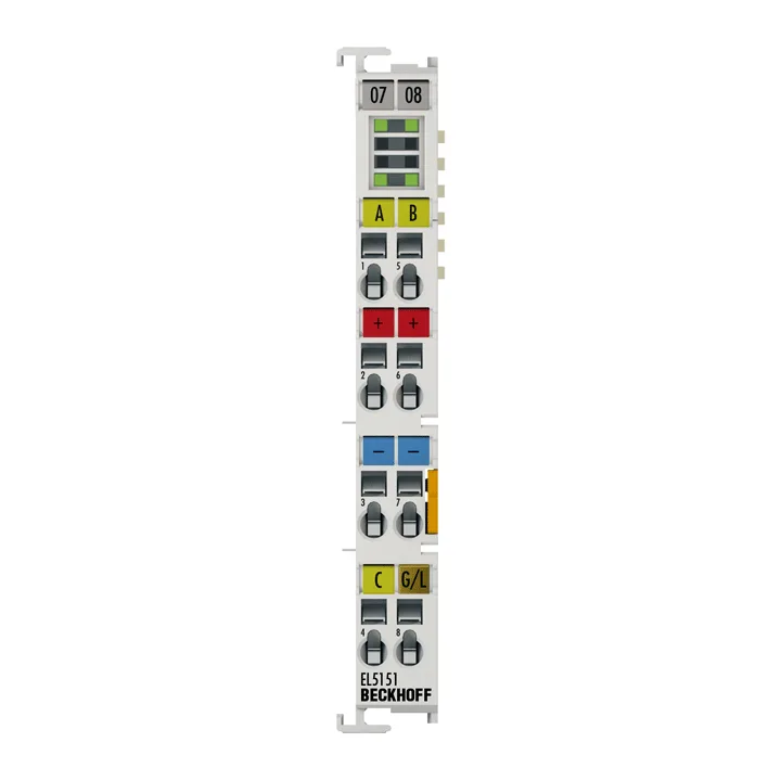 Beckhoff EL5151 EtherCAT Terminal, 1-channel encoder interface, incremental, 24 V DC HTL, 100 kHz
