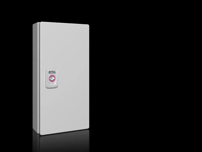 Rittal KX 1545.000 KX E-Box, GYD: 150x300x80 mm, çelik sac, montaj plakalı, kapılı