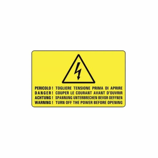 Cabur ETVIN128 Warning labels