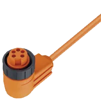 Pepperl+Fuchs V95-W-5M-PVC Female cordset, 7/8", 5-pin, PVC cable