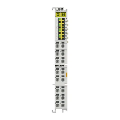 Beckhoff EL1804 EtherCAT Terminal, 4-channel digital input, 24 V DC, 3 ms, 3-wire connection