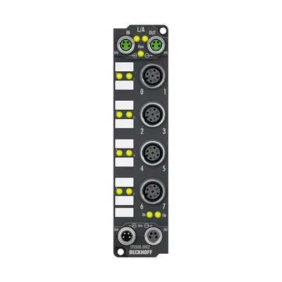 Beckhoff EP2008-0002 EtherCAT Box, 8-channel digital output, 24 V DC, 05 A, M12