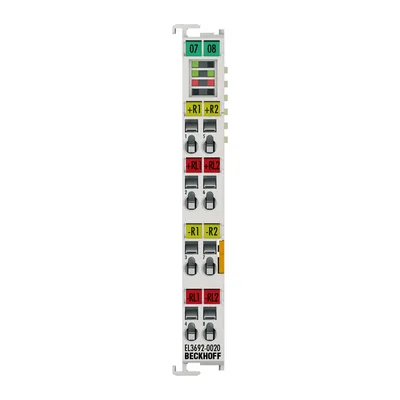 Beckhoff EL3692-0020 EtherCAT Terminal, 2-channel analog input, resistance, 100 mΩ…10 MΩ, 24 bit, factory calibrated