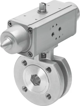 Festo VZBC-65-FF-16-22-F07-V4V4T-PS180-R-90-4-C Pnömatik Aktuatörlü Küresel Vana