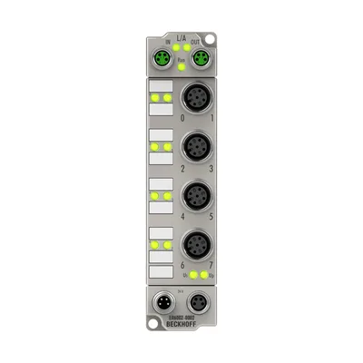 Beckhoff ER6002-0002 EtherCAT Box, 2-channel communication interface, serial, RS232/RS422/RS485, M12, zinc die-cast