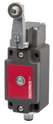 Euchner NZ2HS-2131L024GEC2300 Safety switch NZHS, lever arm with steel roller ø 18 mm, plug connector SM8