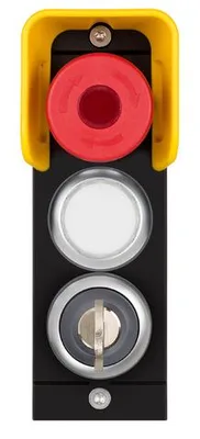 Euchner MSM-1-P-CS-B0L0D1-I1-167100 Submodule MSM-1-P (emergency stop, cover for indicators, key-operated rotary switch)