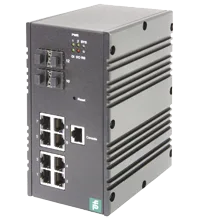 Pepperl+Fuchs ICRL-M-8RJ45/4SFP-G-DIN Ethernet managed gigabit switch with 8 RJ45 and 4 SFP ports