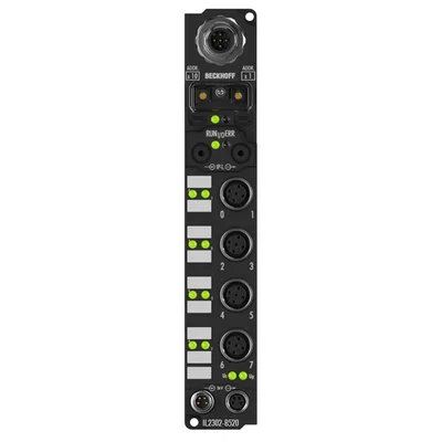 Beckhoff IL2302-B520 Coupler Box, 4-channel digital input + 4-channel digital output, DeviceNet, 24 V DC, 3 ms, 05 A, M12
