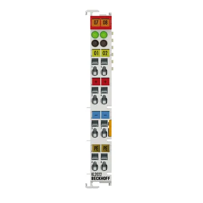Beckhoff KL2022 Bus Terminal, 2-channel digital output, 24 V DC, 2 A