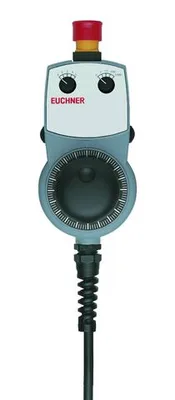Euchner HBA-079826 Hand-held pendant station HBA, EMERGENCY STOP device, pushbuttons, handwheel, selector switch