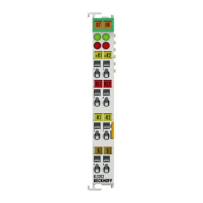 Beckhoff KL3202 Bus Terminal, 2-channel analog input, temperature, RTD (Pt100), 16 bit