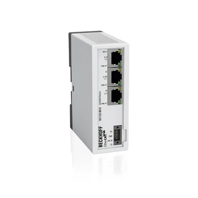 Beckhoff CU1123-0010 Infrastructure, 3-port junction, EtherCAT, 100 Mbit/s, 24 V DC, RJ45, Extended Distance
