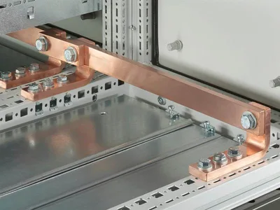 Rittal SV 9661.385 SV Topraklama barası, 30x05mm, l:765mm, Ø11 mm delikli