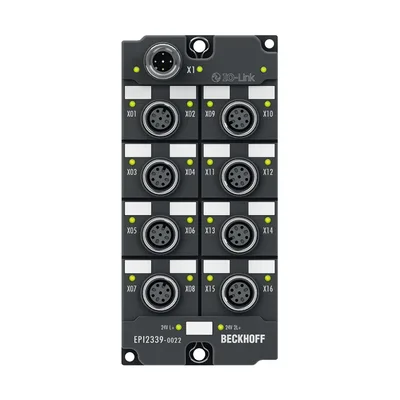 Beckhoff EPI2339-0022 IO-Link box, 16-channel digital combi, 24 V DC, 3 ms, 05 A, M12
