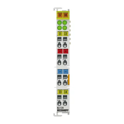 Beckhoff KL1124 Bus Terminal, 4-channel digital input, 5 V DC, 02 ms