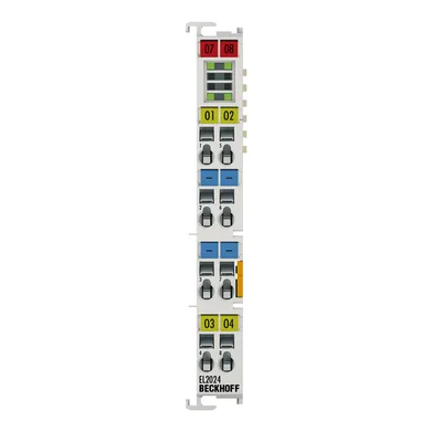 Beckhoff EL2024 EtherCAT Terminal, 4-channel digital output, 24 V DC, 2 A