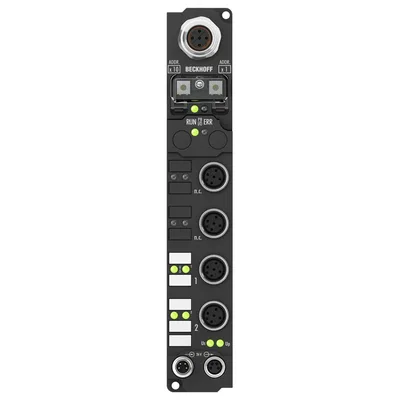 Beckhoff IP2512-Bxxx Fieldbus Box, 2-channel PWM output, 24 V DC, 25 A, M12