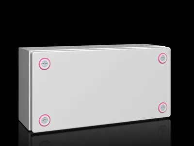 Rittal KX 1501.000 KX terminal kutusu, GYD: 300x150x120 mm, çelik sac, montaj plakasız, kapaklı, kablo giriş plakasız
