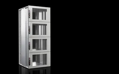 Rittal VX 5316.185 VX IT kompartman rack kabini, havalandırmalı, 4 bölmeli, ön ve arkada 19" montaj dikmeli, 4 x 11 U, GYD: 800x2200x1200 mm, gövde çerçevesi ve panel parçaları: RAL 7035, iç donanımlar: RAL 9005