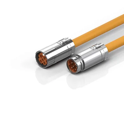 Beckhoff ZK4501-8027-xxxx Motor extension cable 10 mm² with M40 speedtec® plug, drag-chain suitable