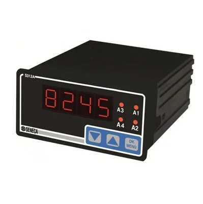 Seneca S312A 4-Digits display with analog input and 4 relay outputs