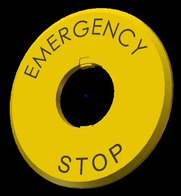 Euchner ES-HNAV-27 Plate for emergency stop ES-XN