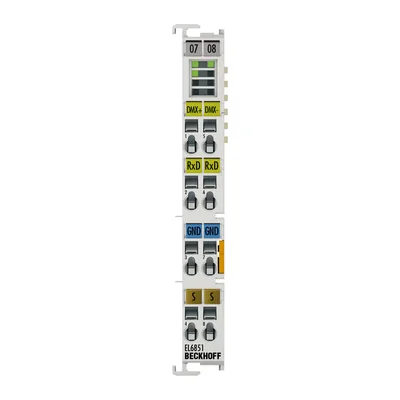 Beckhoff EL6851 EtherCAT Terminal, 1-channel communication interface, DMX, master