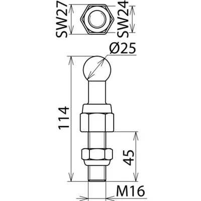 Dehn + Söhne KFP 25 M16 45 SSM