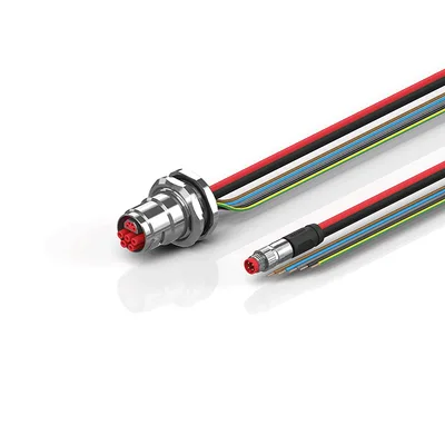 Beckhoff ZK7908-BY00-0xxx B17, ECP cable, PUR, 5 G 15 mm² + (1 x 4 x AWG22), drag chain suitable, key 3 (user-defined voltage)