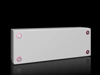 Rittal KX 1589.000 KX terminal kutusu, GYD: 400x150x120 mm, çelik sac, montaj plakasız, kapaklı, kablo giriş plakasız