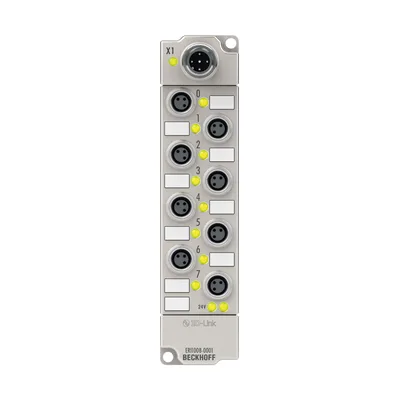 Beckhoff ERI1008-0001 IO-Link box, 8-channel digital input, 24 V DC, 3 ms, M8, zinc die-cast