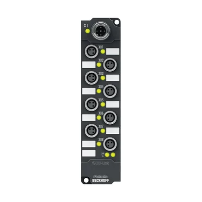 Beckhoff EPI1008-0001 IO-Link box, 8-channel digital input, 24 V DC, 3 ms, M8