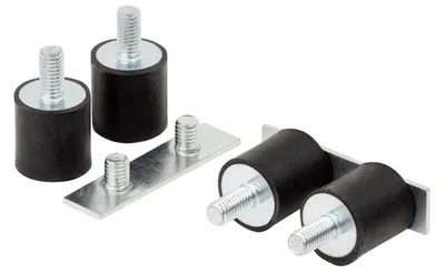 Euchner AM-OS-D-V12-156918 12 x vibration damper for protective field heights of 1,210 to 1,810 mm or 2- to 4-beam light grids