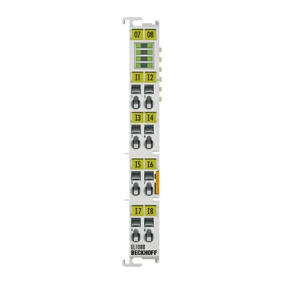 Beckhoff EL1088 EtherCAT Terminal, 8-channel digital input, 24 V DC, 3 ms, ground switching
