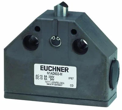 Euchner N1AD502SVM5-MC1883 Precision single limit switch N1A, chisel plunger, plug connector M12