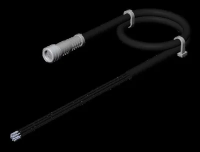 Euchner C-M08F08-08X014PU20,0-ES-106673 Connecting cable with plug connector M8, 8-pin, 20 m