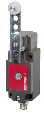 Euchner NZ2PB-511SVM5L060GE Safety switch NZPS, adjustable lever arm with plastic roller, plug connector M12