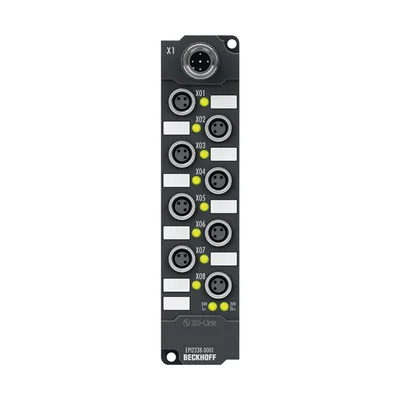 Beckhoff EPI2338-0001 IO-Link box, 8-channel digital combi, 24 V DC, 3 ms, 05 A, M8