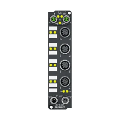 Beckhoff EP1258-0002 EtherCAT Box, 8-channel digital input, 24 V DC, 10 µs, M12, timestamp