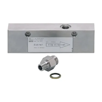 IFM ADAPTBLOCK D10 G1/4 Küçük hacimsel akış miktarları için proses adaptörü